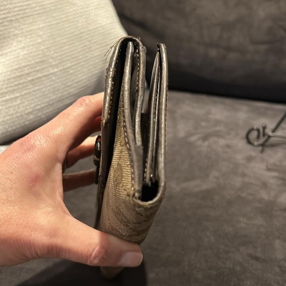 Vintage Gucci Authentic Monogram Continental Long Snap Flap Wallet 7 1/2 X 4 - Picture 10 of 15